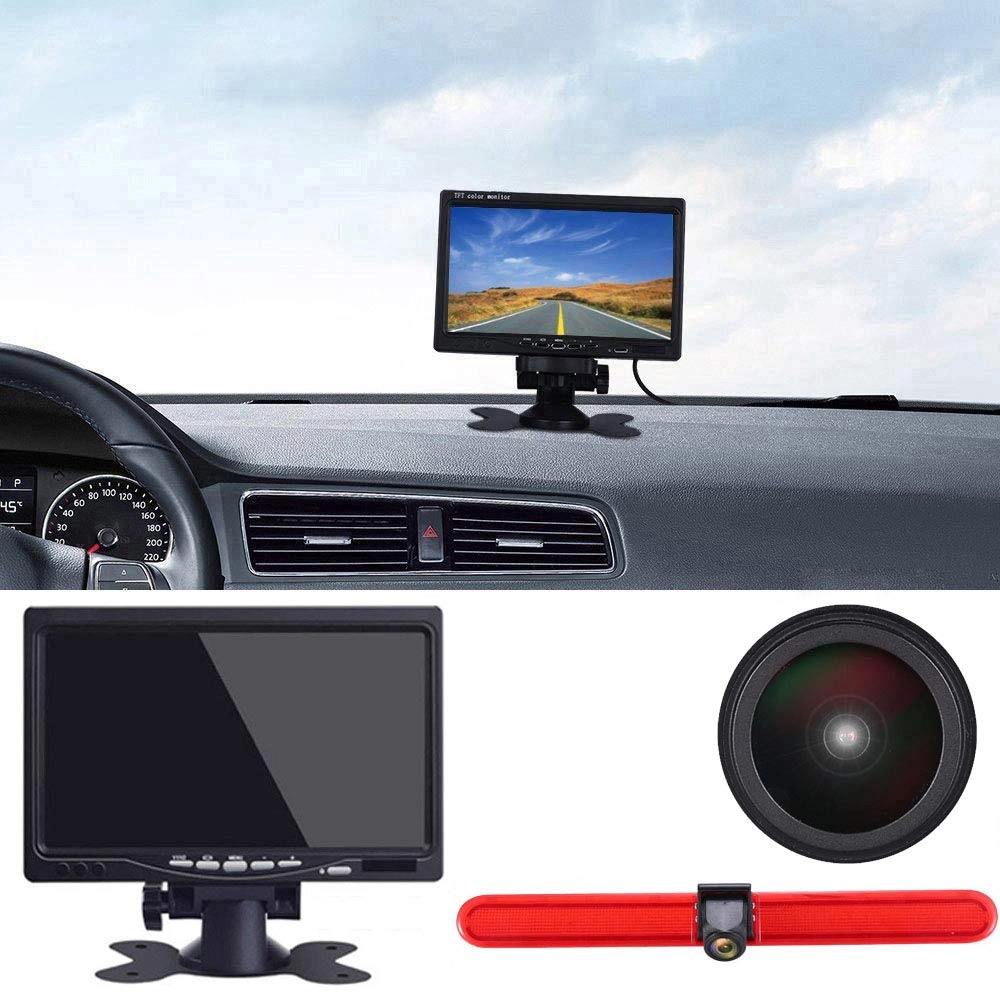 Dynavsal Car Mirror Monitor - 7 Inches + Car Rear View Camera - Night vision 628 x 586 pixels
