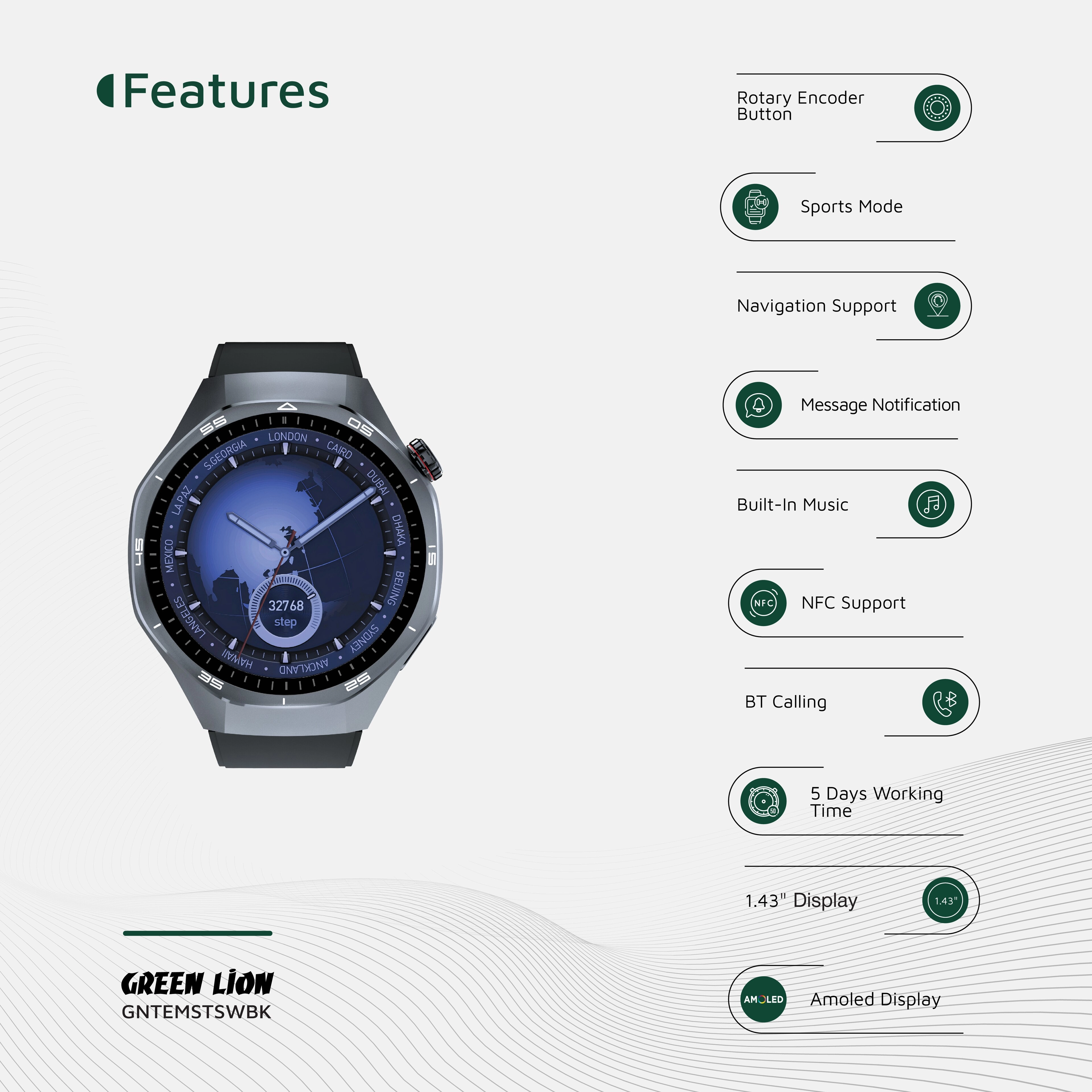 Galvin Smart Watch Stainless Steel