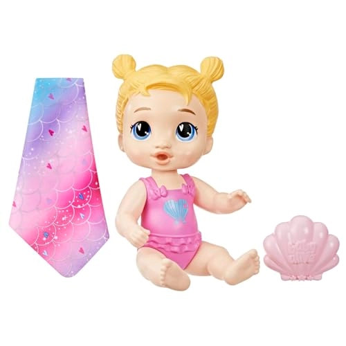 Harper Hugs Waterplay Doll - 11 Inches Blonde Hair Mermaid Splash Ages 3+