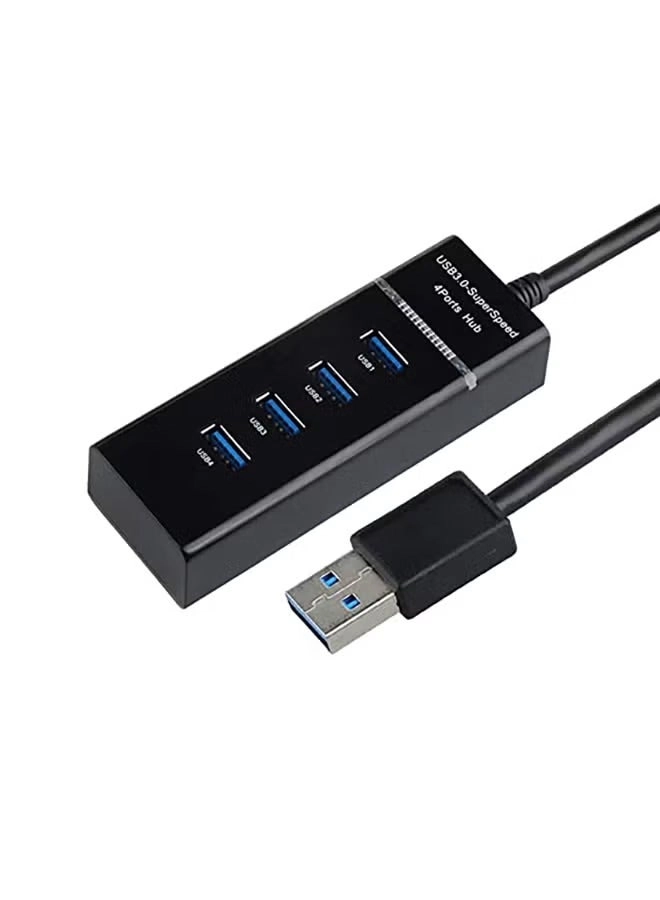 USB 3.0 Super Speed Hub - 4-Port Black