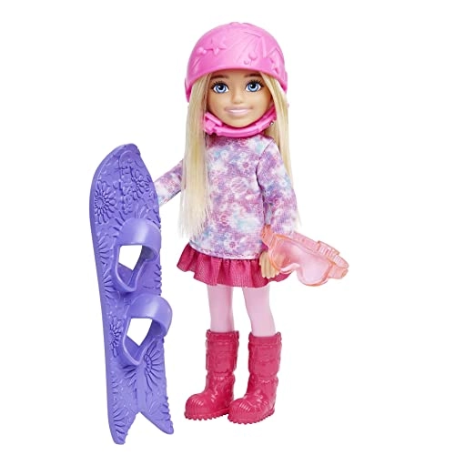 Barbie Chelsea Mini Fashion Sports Doll - Pink Purple with Accessories Ages 3+