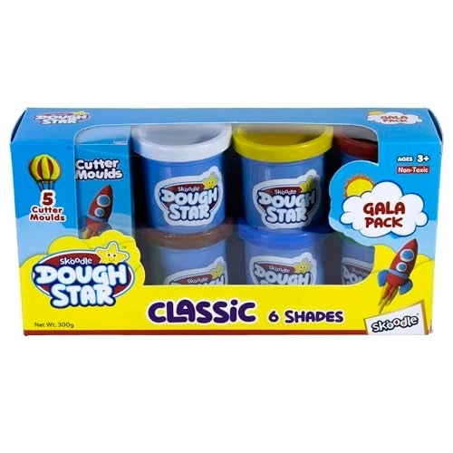 SKOODLE Dough Star Gala Pack - 6 colors 3+ years