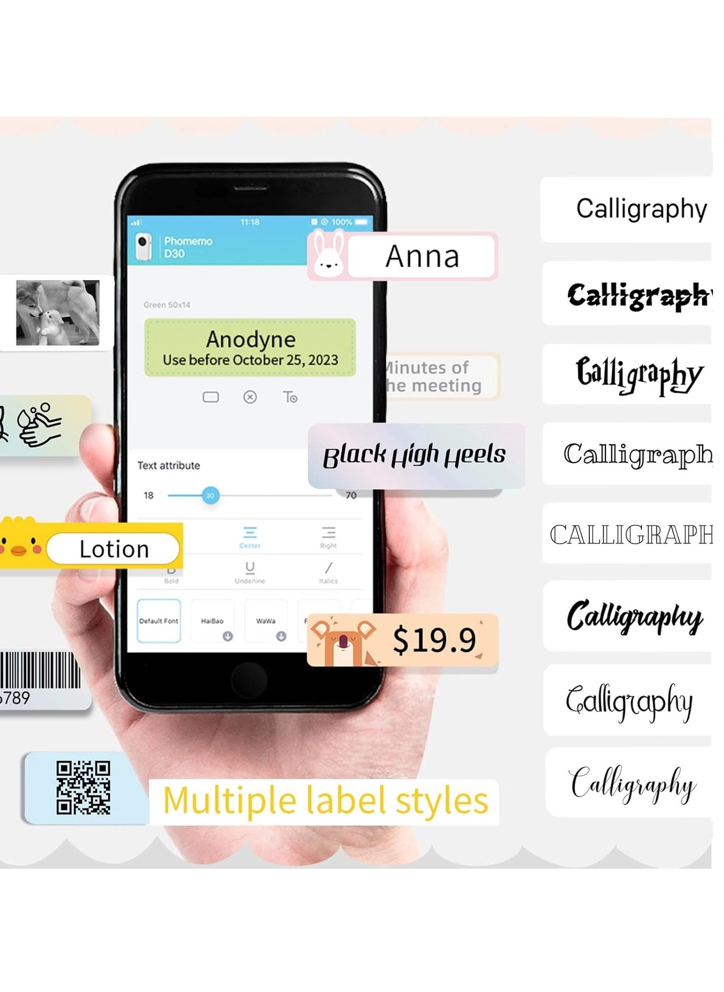 D30 - Direct thermal 12mm