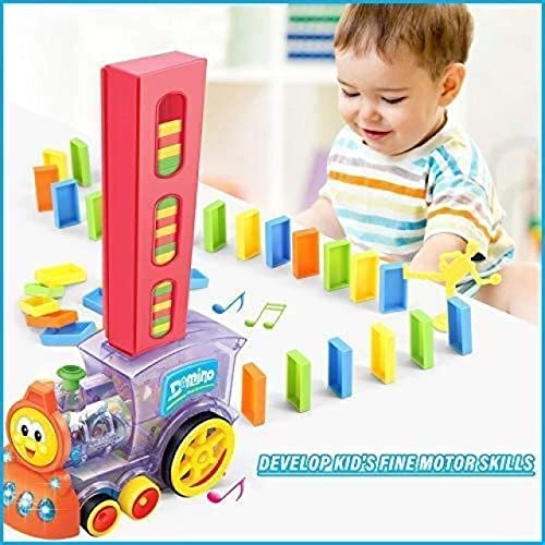 Domino Blocks Train Rally - 60 pcs