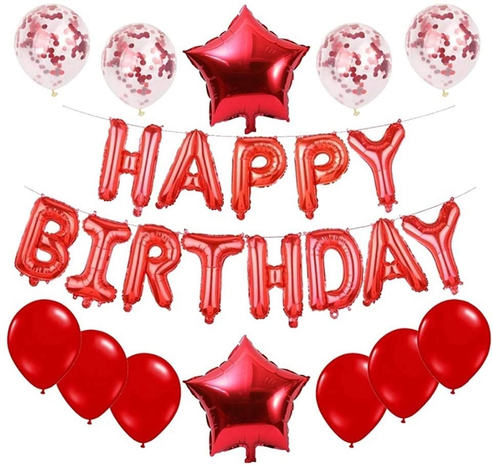 Happy Birthday Balloons Set - 13Pcs