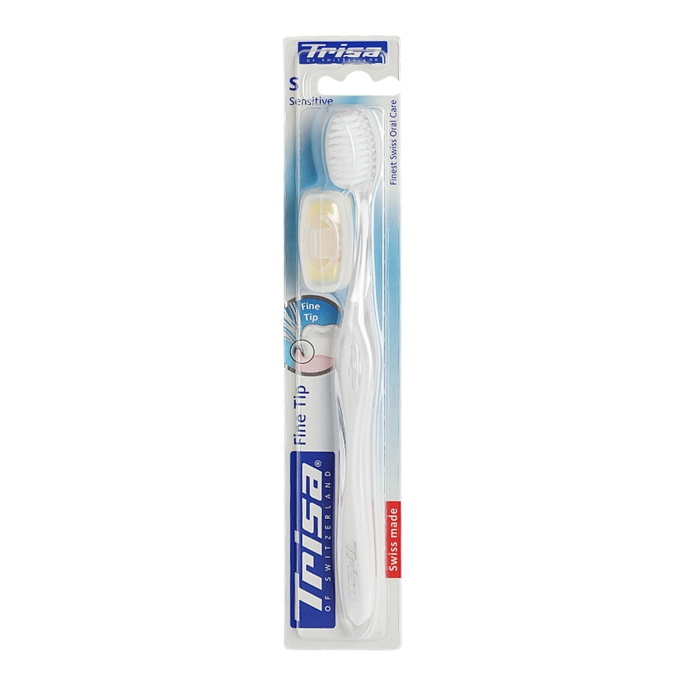 Trisa Profilac Finetip Toothbrush - Soft bristles Travel cap 1-Piece Pack
