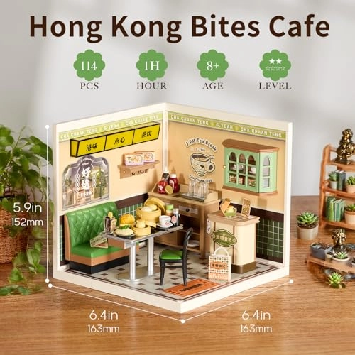 DIY Miniature House Kit - Hong Kong Bites Cafe