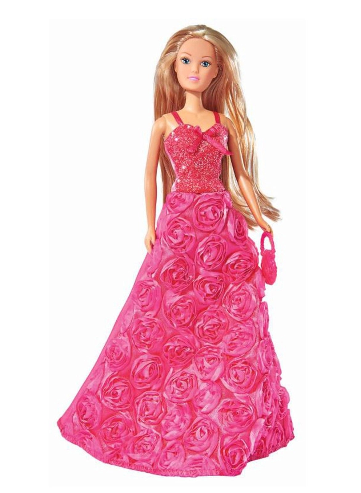 Steffi Love Princess Gala Fashion Doll - 29 cm Rose-embroidered dress Ages 3+