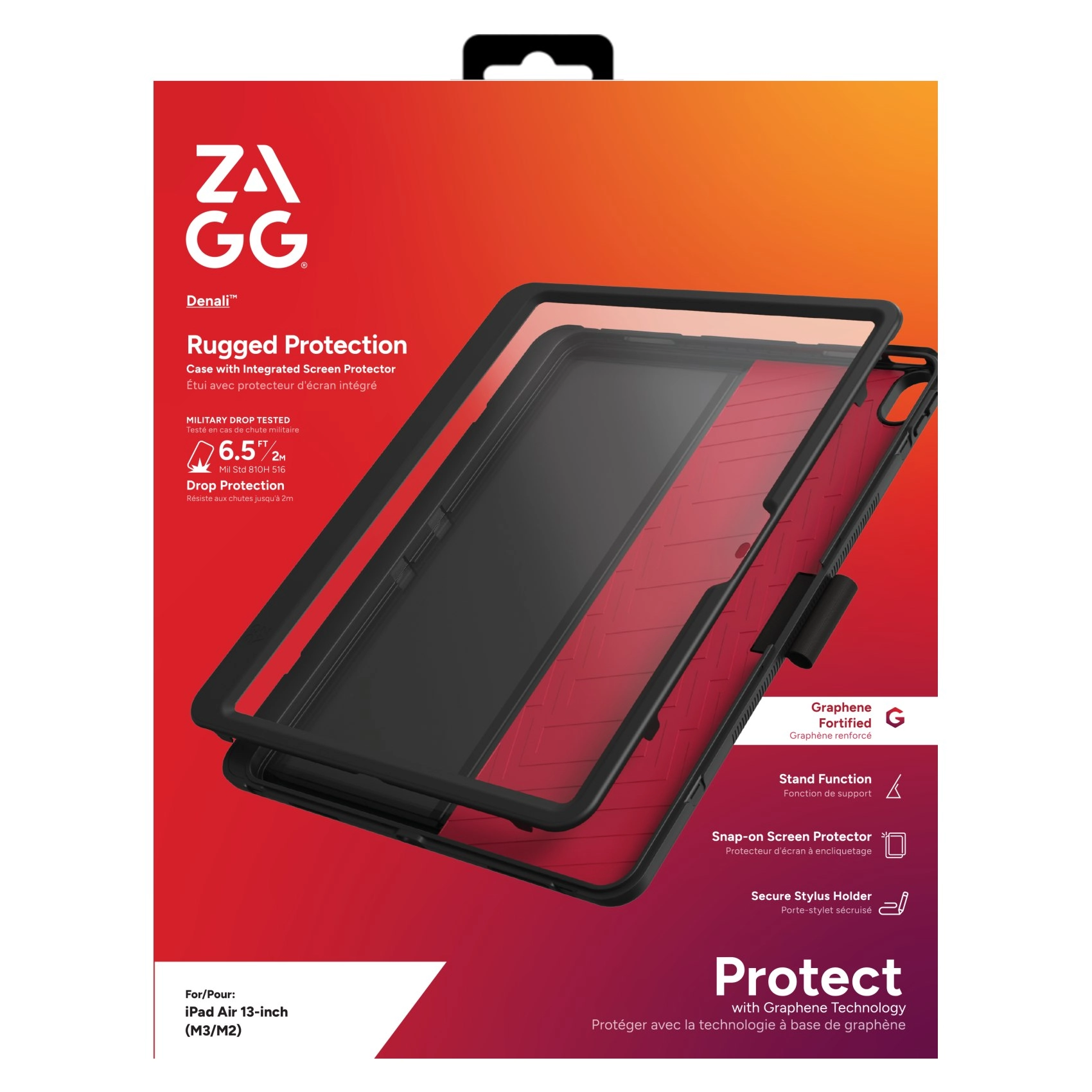 Stand Case with Pencil Holder for Apple iPad Air 13-inch