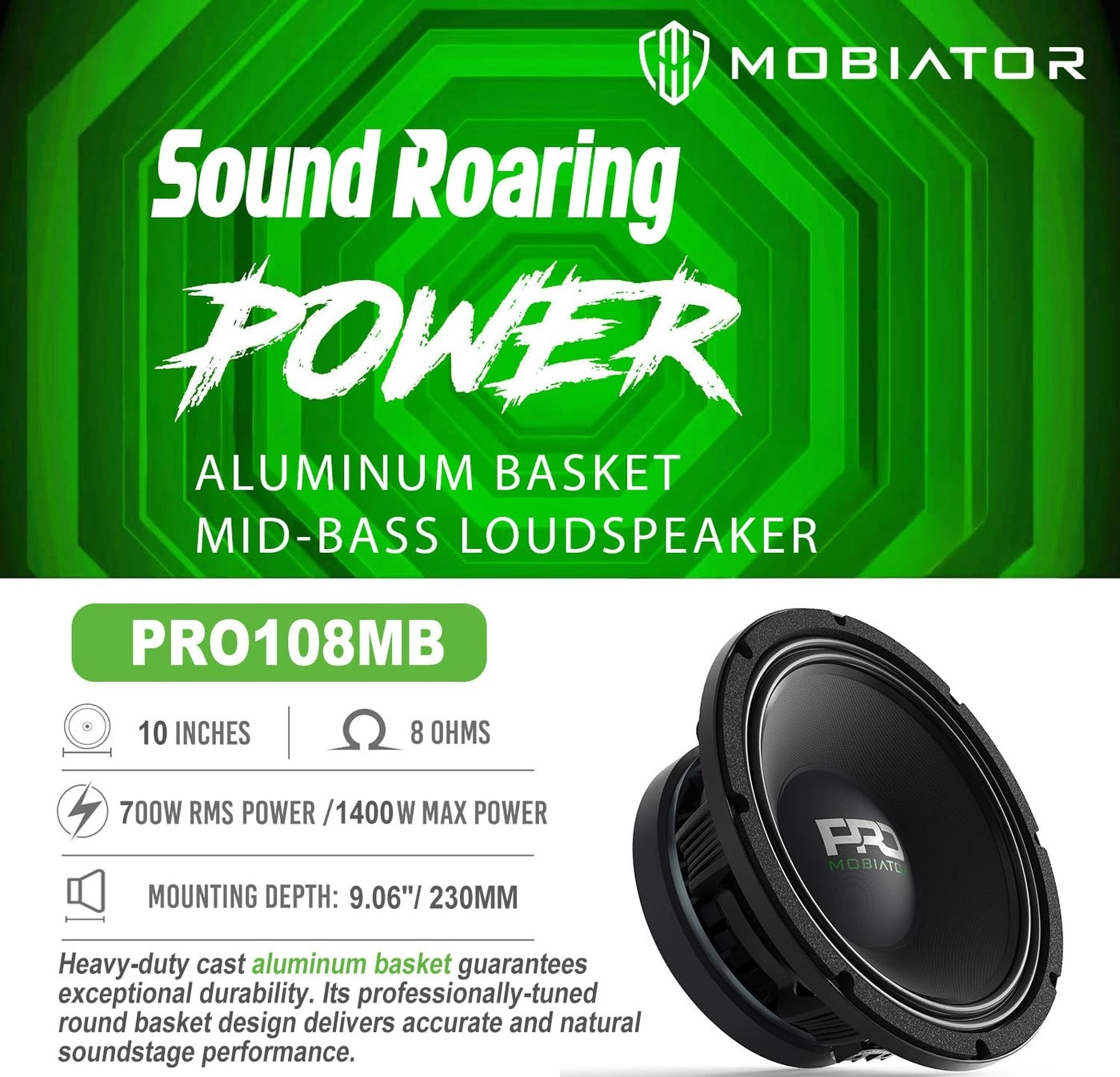 PRO834MB - 8" Midbass