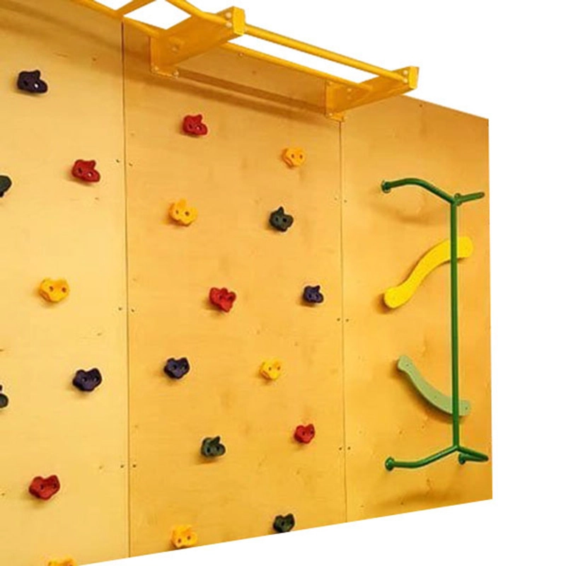 Rock Face Climbing Wall with Monkey Bars - 240 x 120 cm Suitable for 3 to 9 yrs