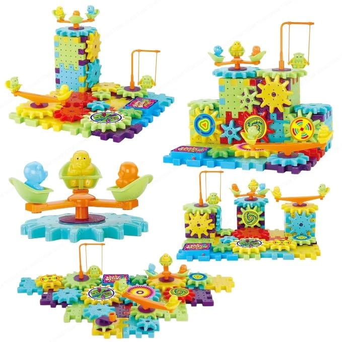 Gears & Building Blocks - 3 years+ 81 pieces