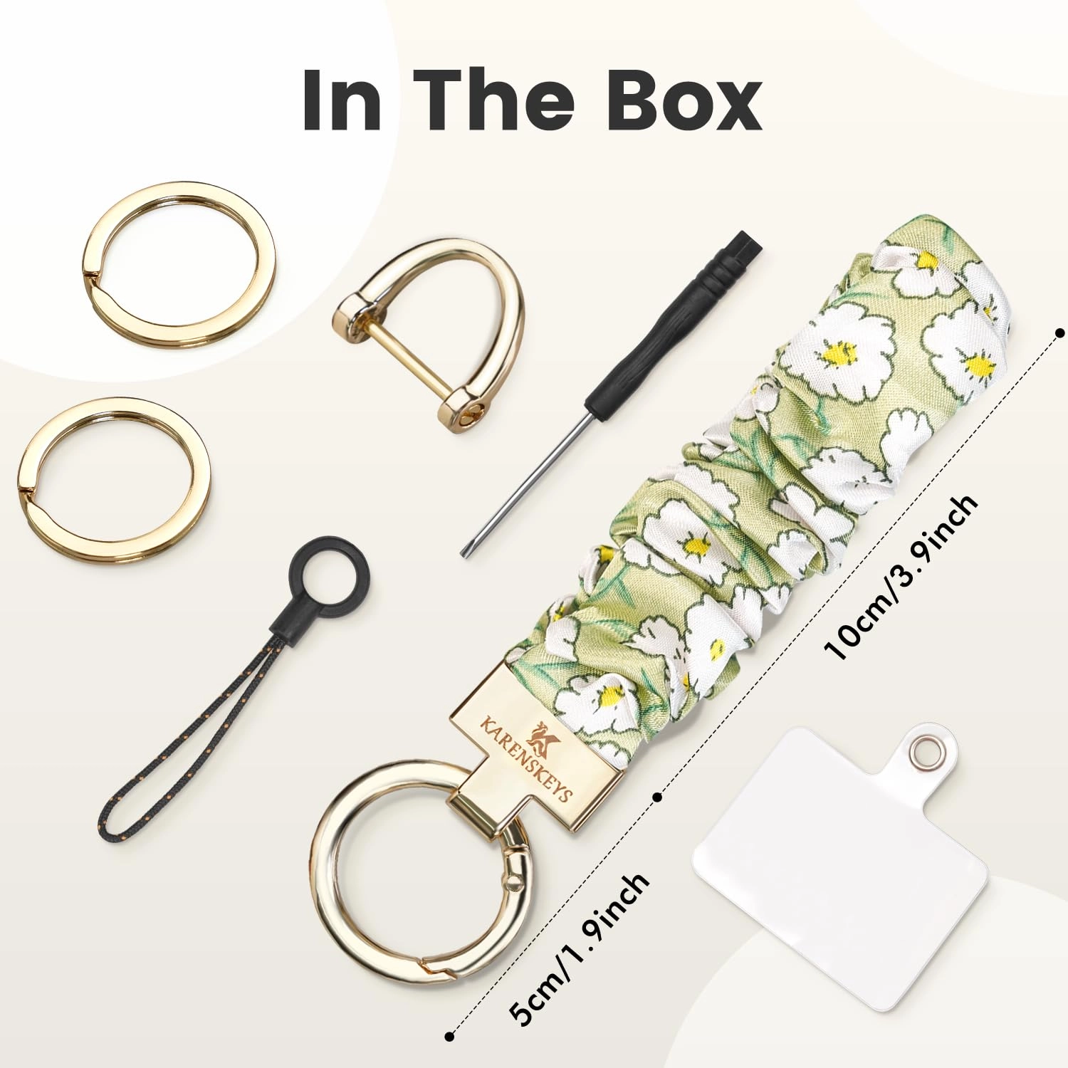 Scrunchie Keychain Wristlet - Colour