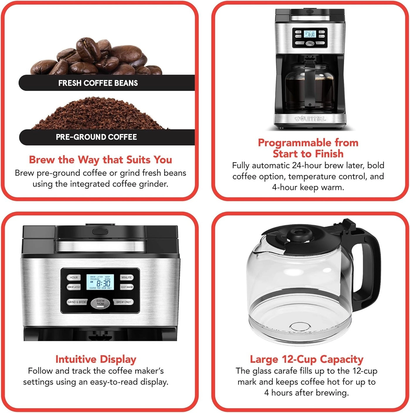 GCM3180 - 12Cup Grind & Brew