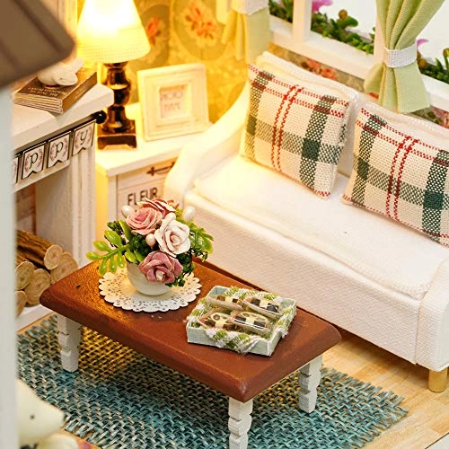 Miniature Dollhouse - DIY 2 LED Lights 21 x 12.5 x 14.5cm