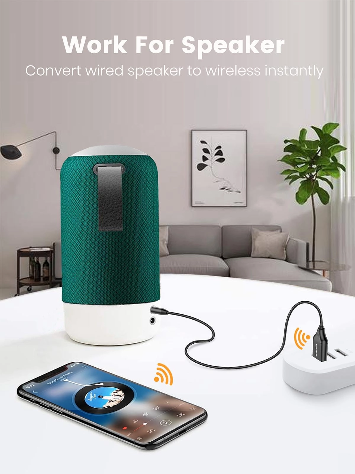 Bluetooth Aux Adapter - Bluetooth 5.2 3.5mm