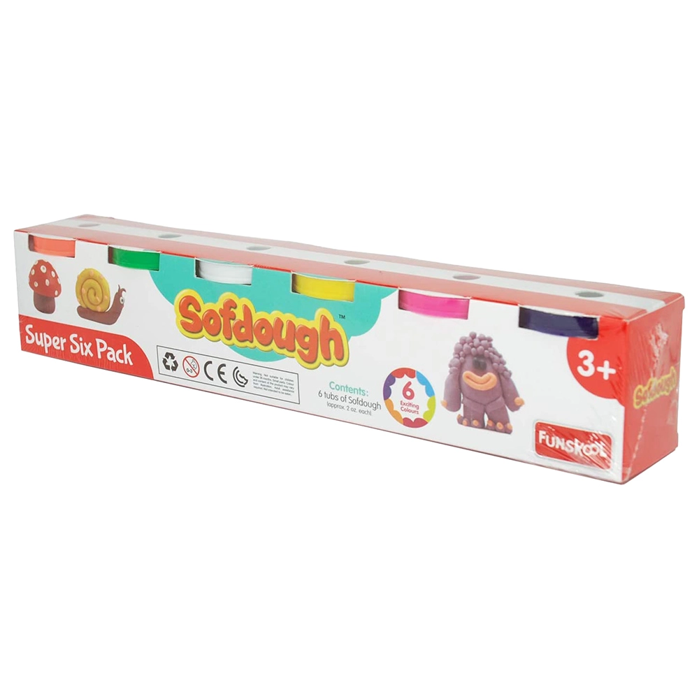 Funskool Sofdough Super Six - 6 pcs 3+ years