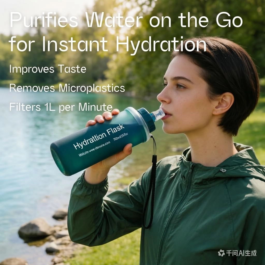 Collapsible Water Bottle Filter 500 ml