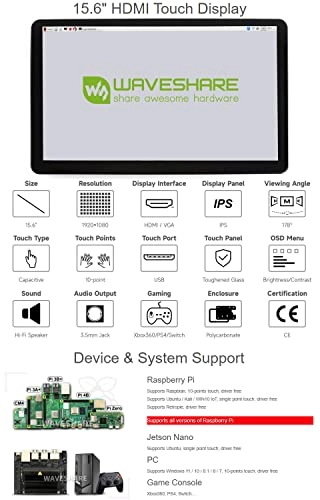 HDMI LCD (H) - 1920x1080 15.6 Inches