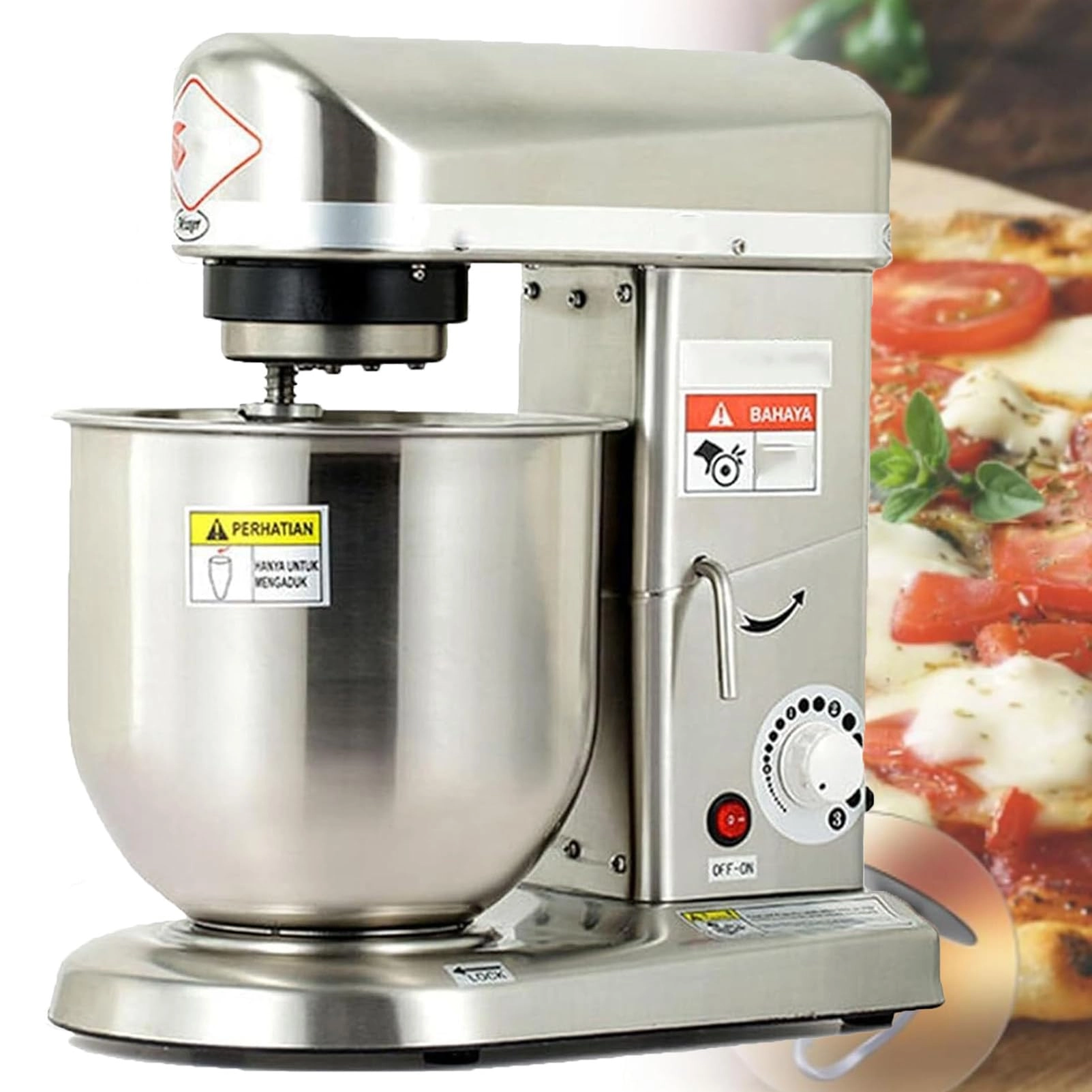 Professional Stand Mixer - 7L 350W/500W/500W