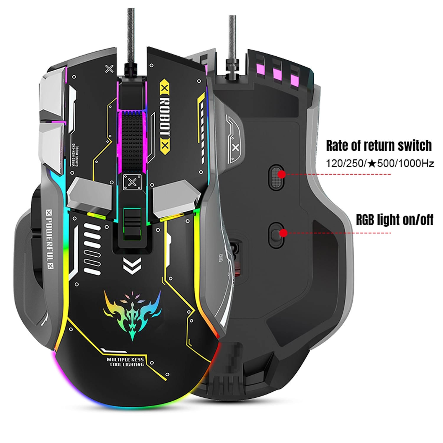 AZTECH Official Store EVOPULSE GM606 - Wired