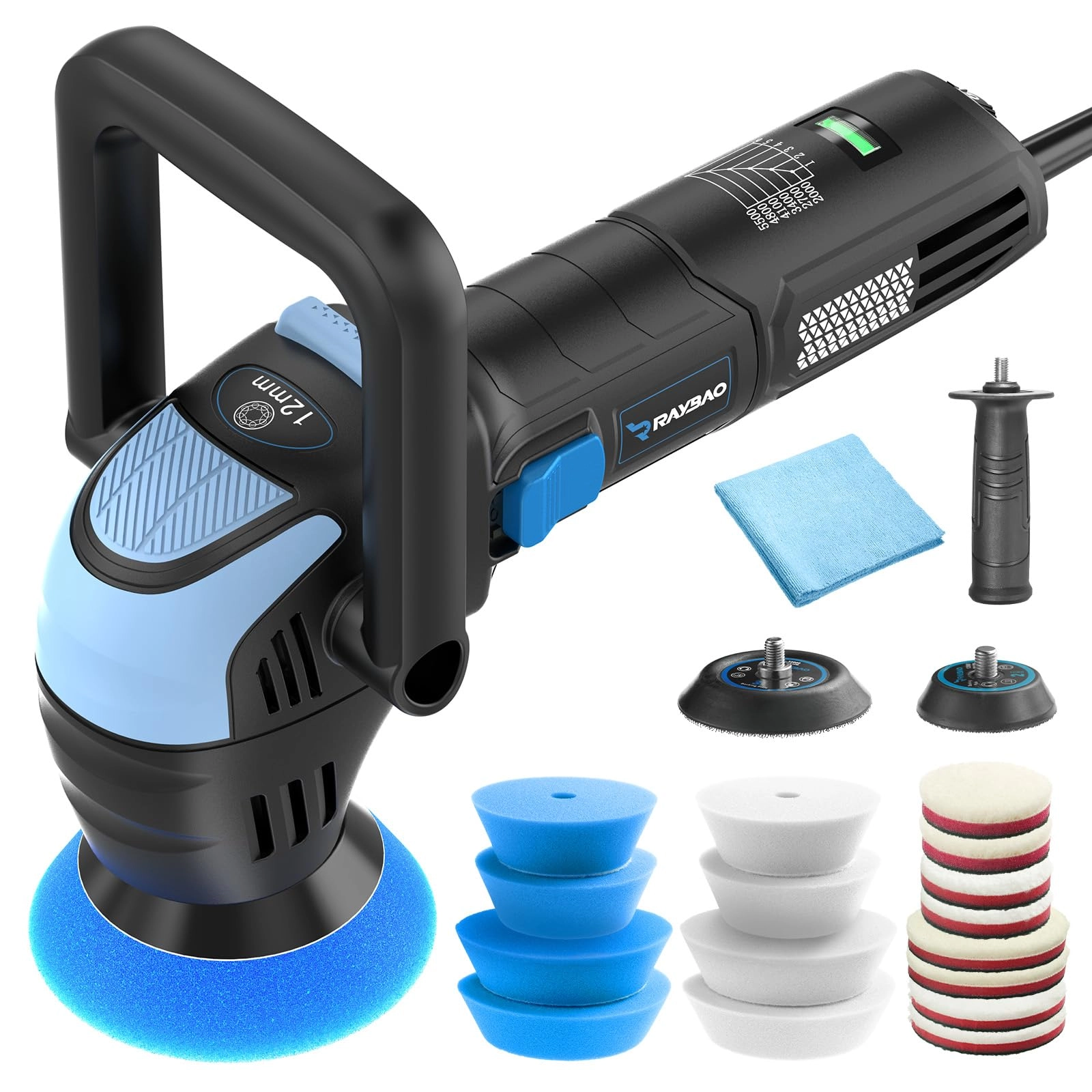 Dual Action Car Polisher - 900 Watts 5/6-inch