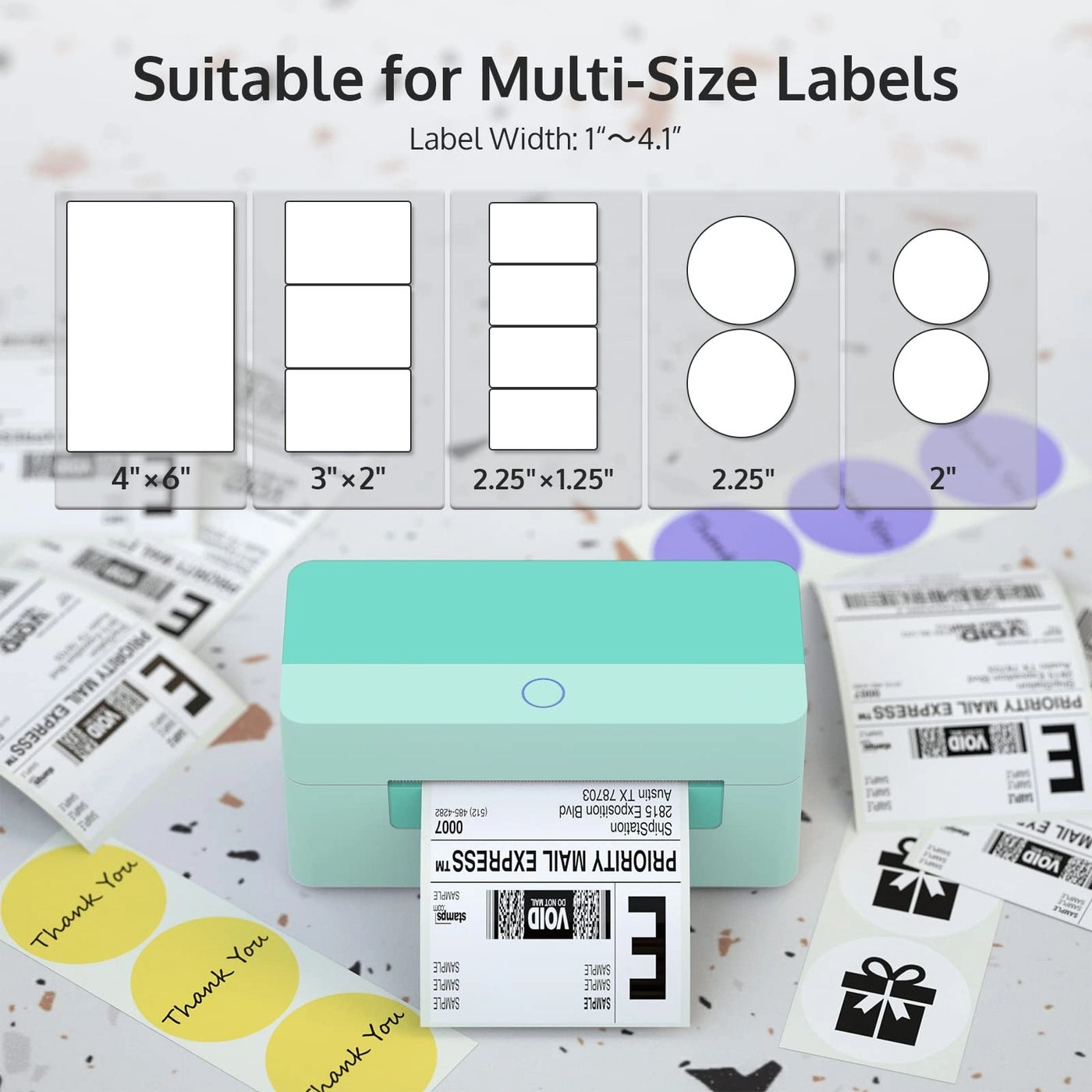Shipping Label Printer - Direct Thermal 4.1"