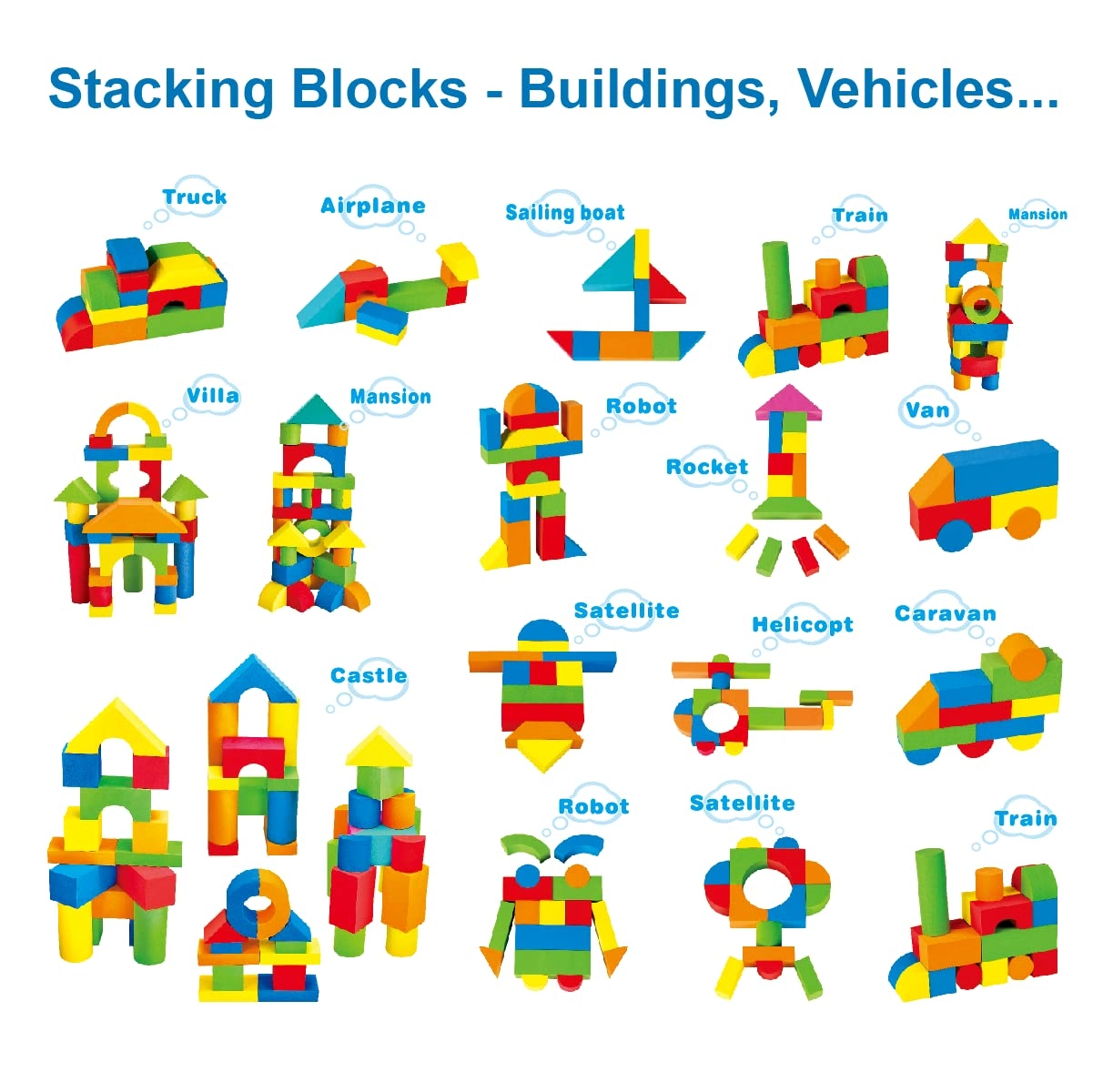 Foam Building Blocks - 41pcs
