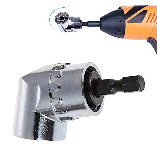 105° Right Angle Drill Adapter - 1/4" Hex Shank Flexible Extension