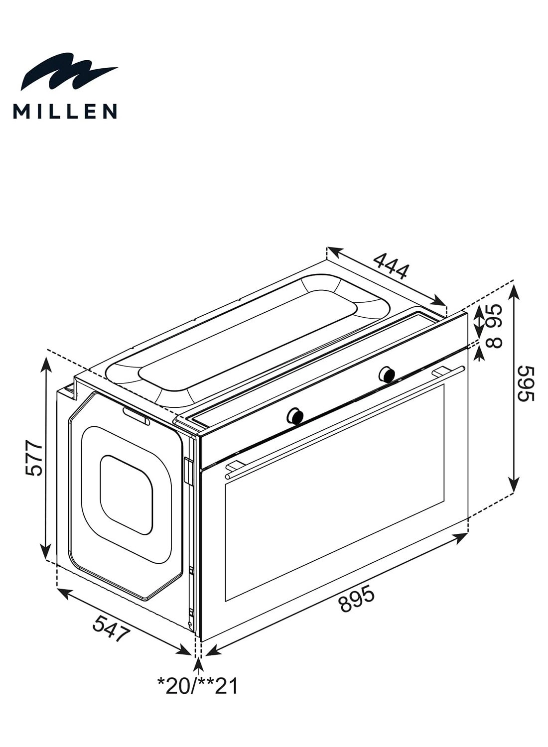MGO 901 IX 90cm Built-In Gas Oven