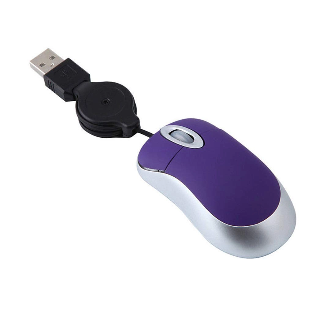 Diamoenly Lovely Mini Retractable Optical Mouse - USB