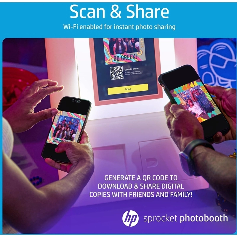 Sprocket Photobooth - 3x4" Sticky-backed 10.1" LCD