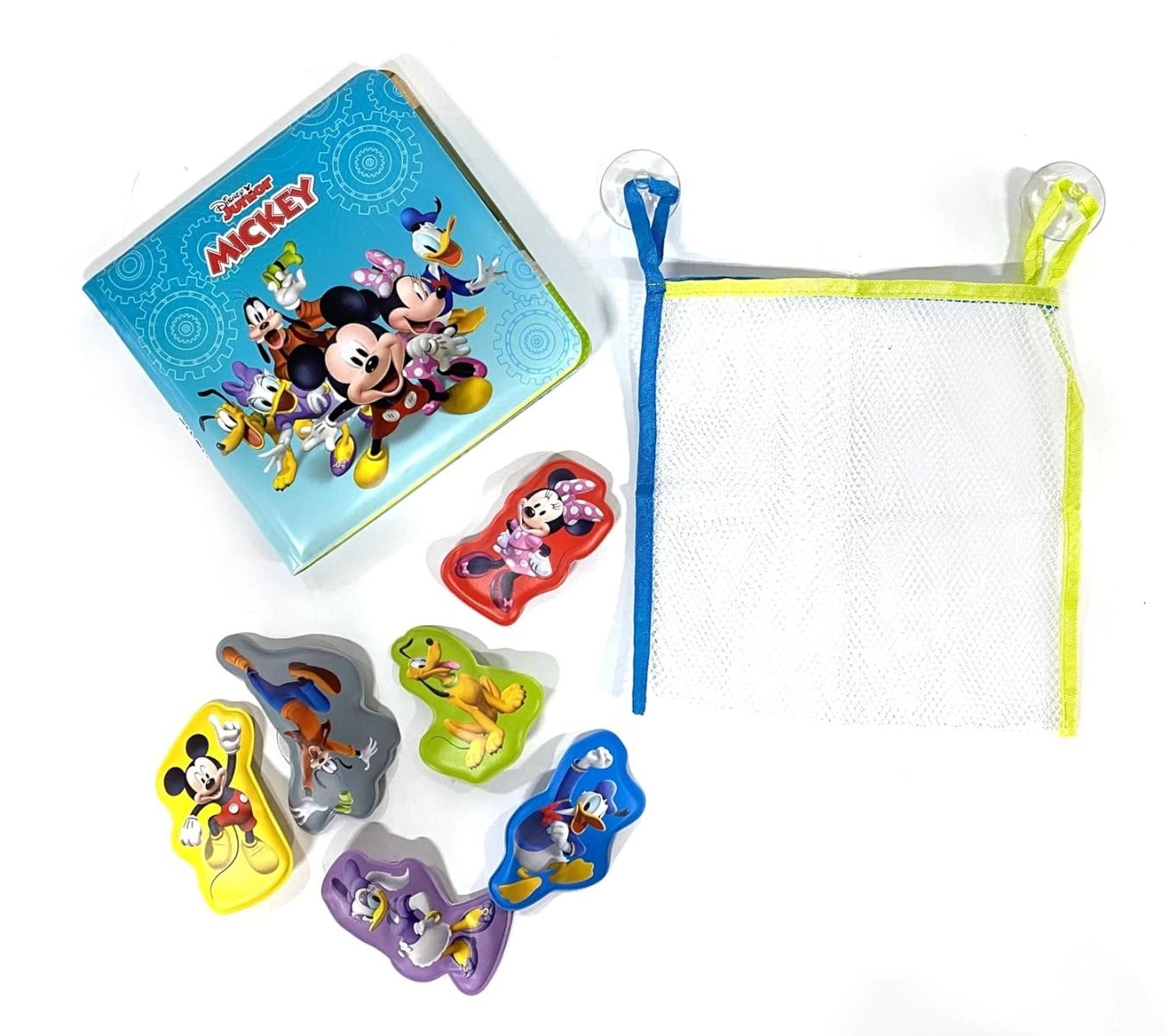 Mickey & Minnie Bath Time Deluxe Book Set - 6 Page 8 Suction Cup Toys 3 Bath Crayons