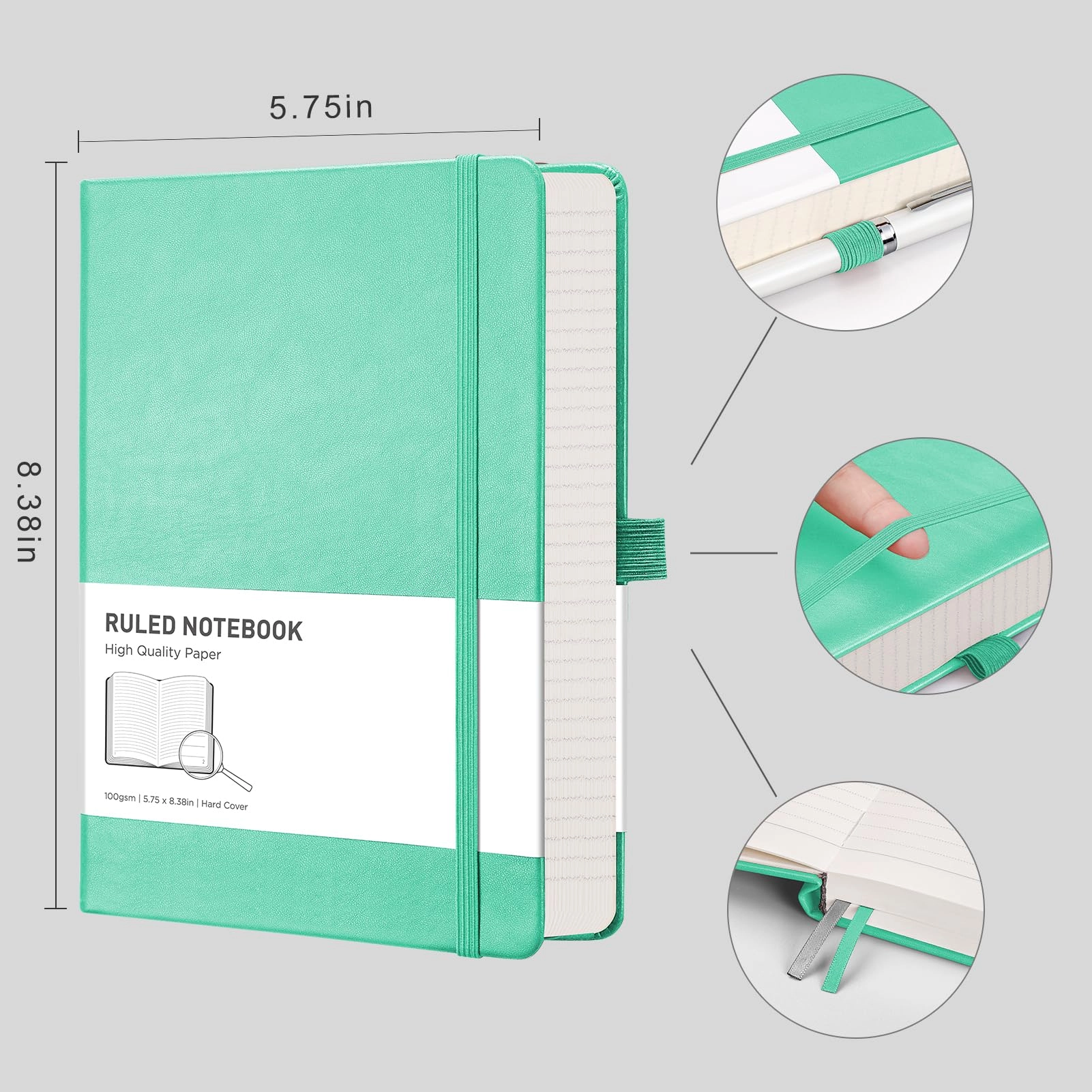 Lined Journal Notebook A5 Hardcover - Lined 320 Pages