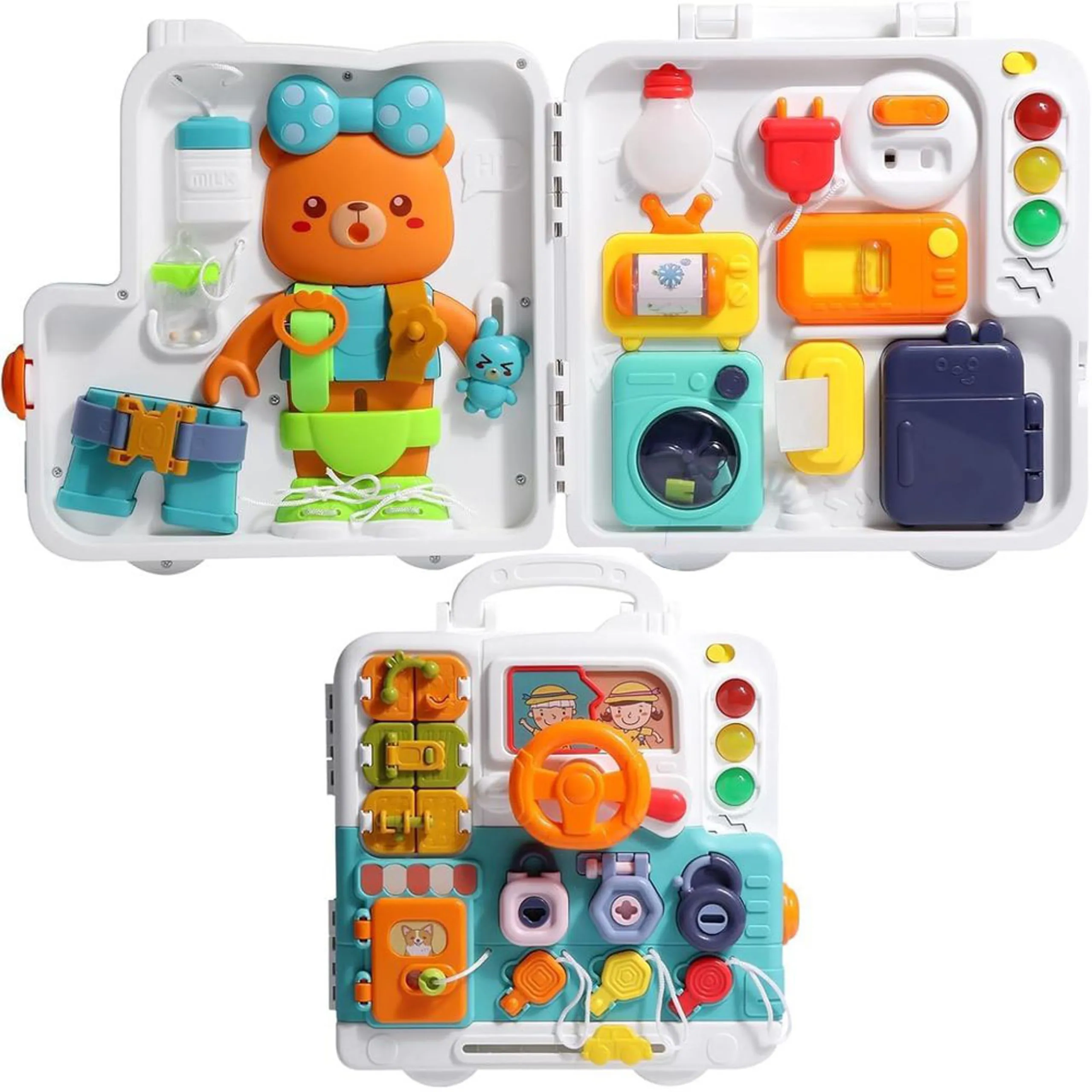 30 Activities Interactive Busy Board - Suitable for 24 to 48 months