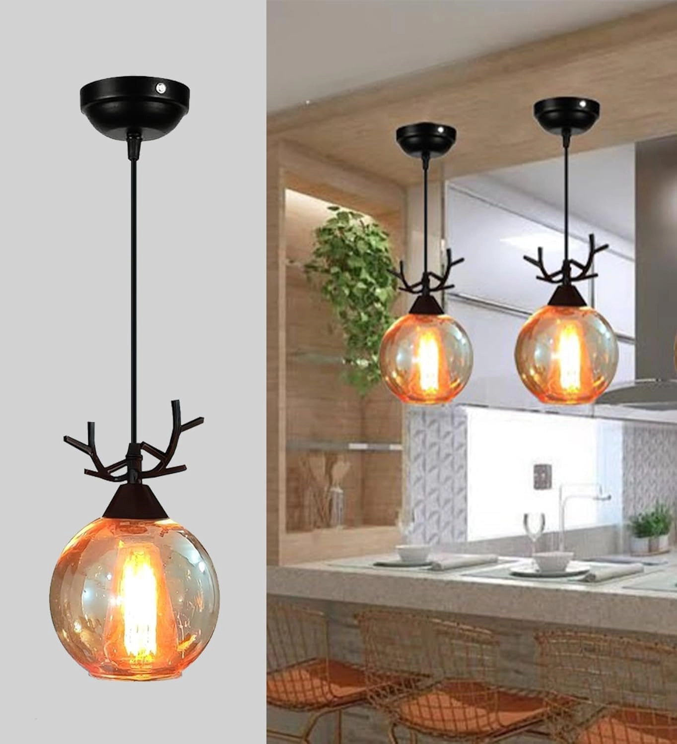 Hanging Light - Max Length of Cord 80Cm
