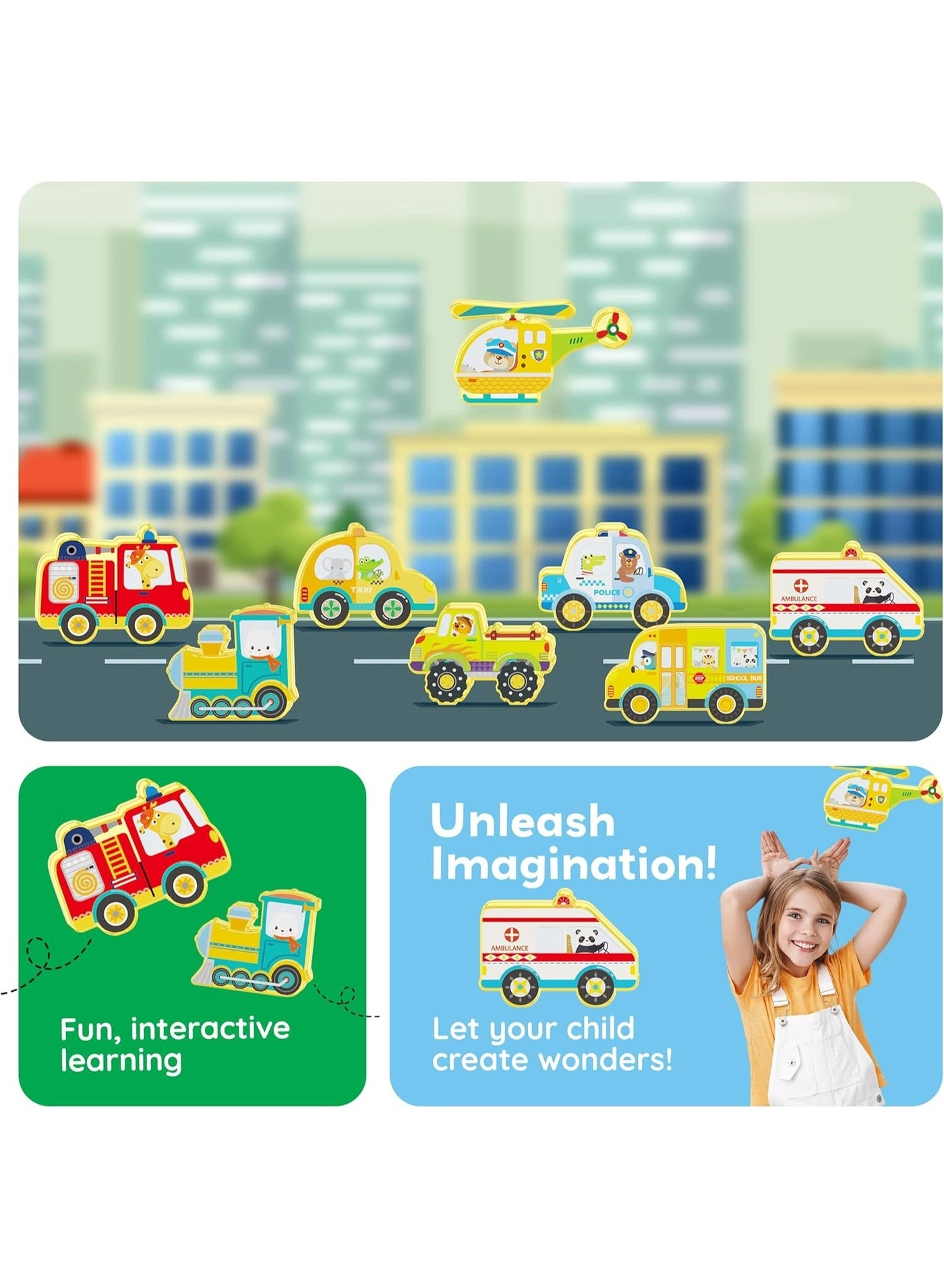 Metro City Vehicles - 8pcs