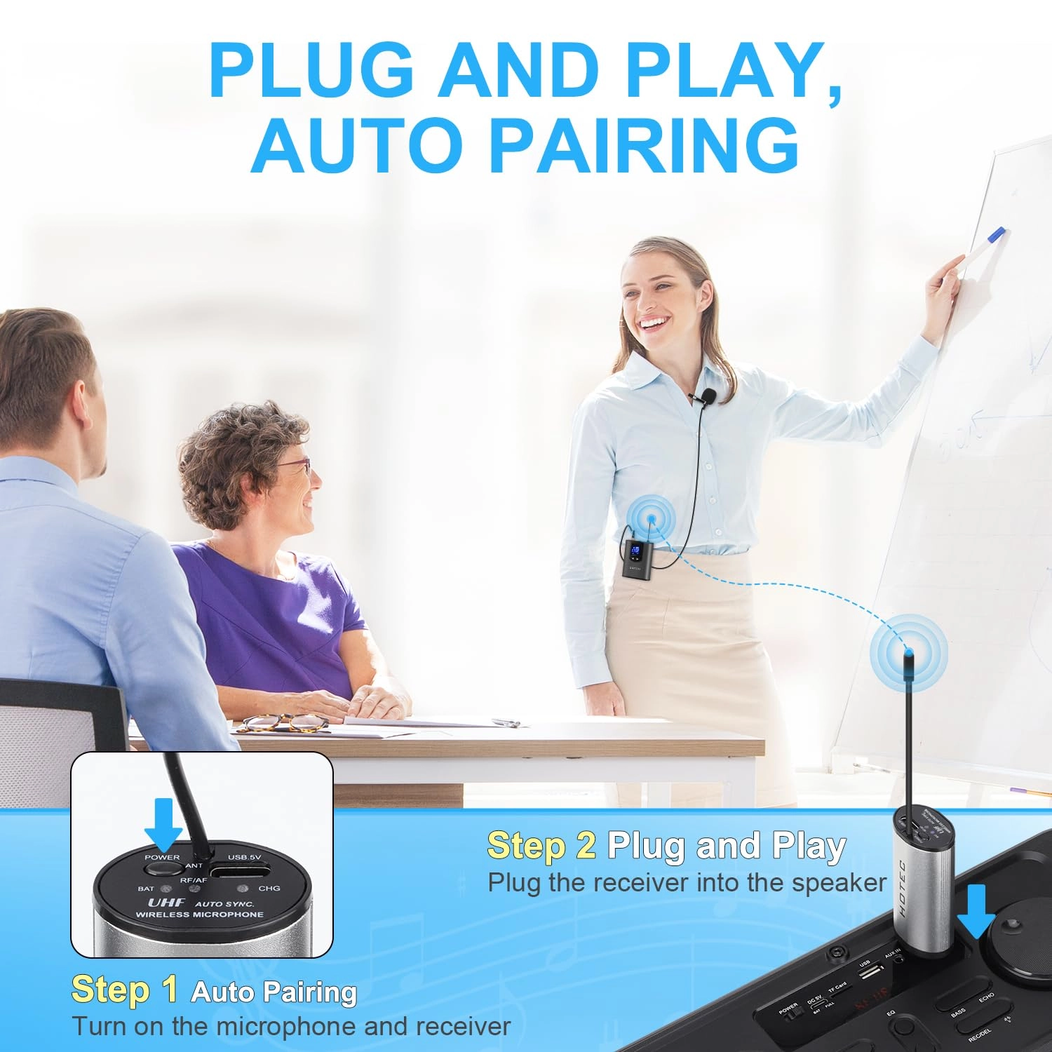 H-U05 - one Headset mic and one Lapel mic UHF