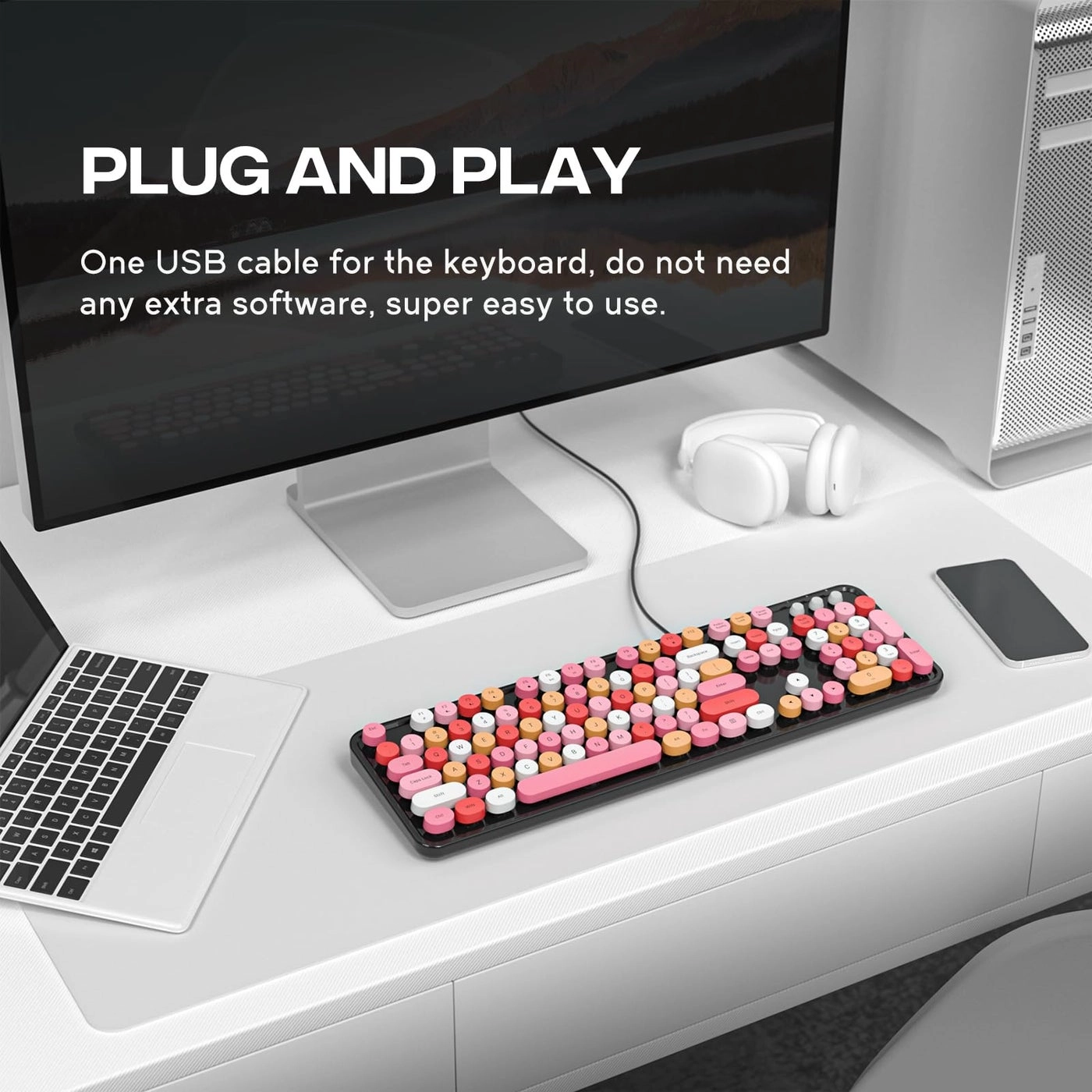 Large Print Backlit Keyboard - Wired