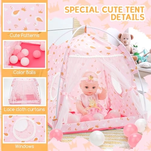 Baby Doll Play Set - 30 cm Plastic pink Ages 3+