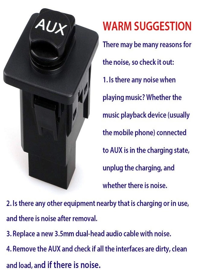 Auxiliary Input Jack Assembly 39112-TA0-A01 - 2009-2012 Honda Pilot, 2008-2010 Honda Accord EX, EX-L, 2011 Honda Accord LX