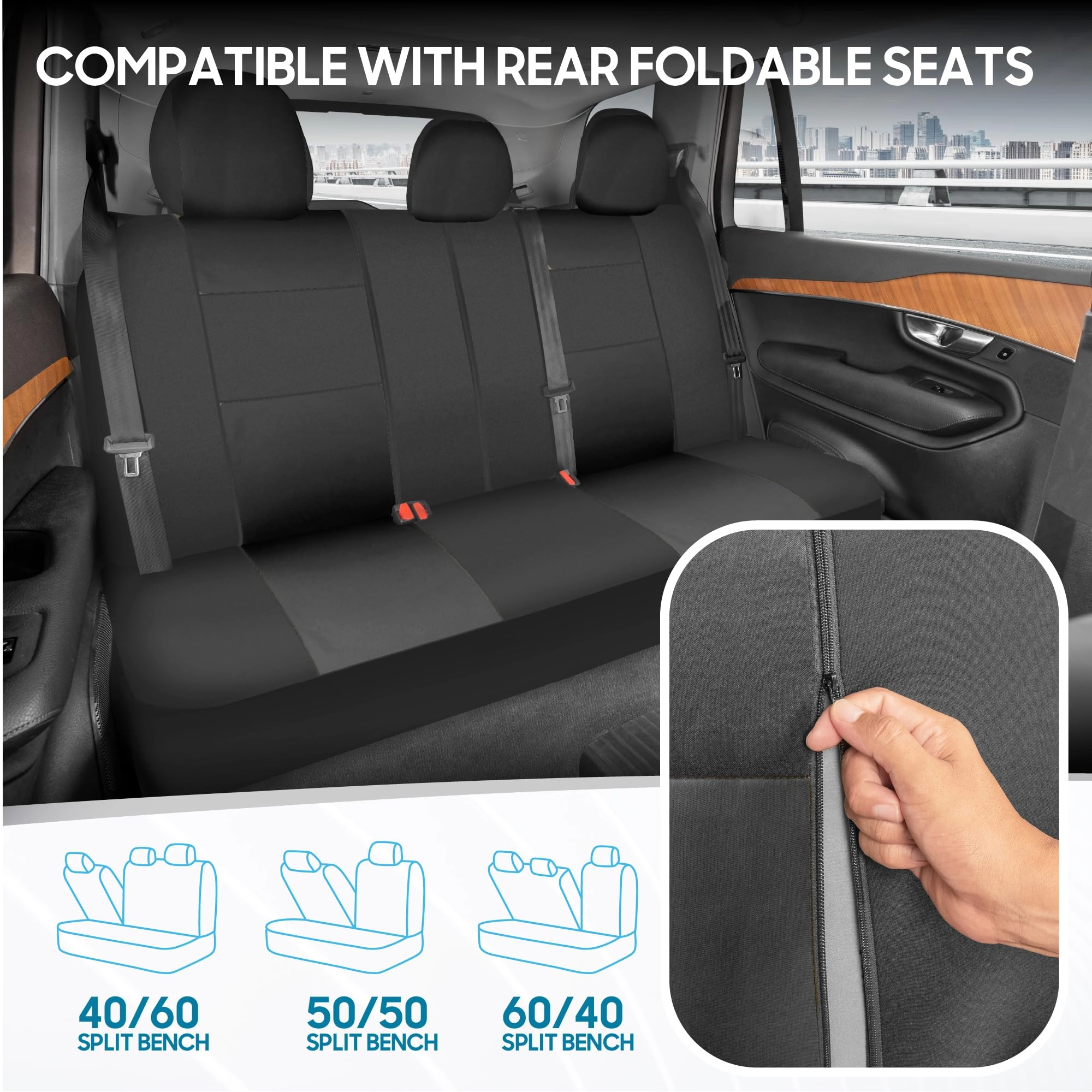 PolyPro Car Seat Covers - Solid Beige Universal Fit