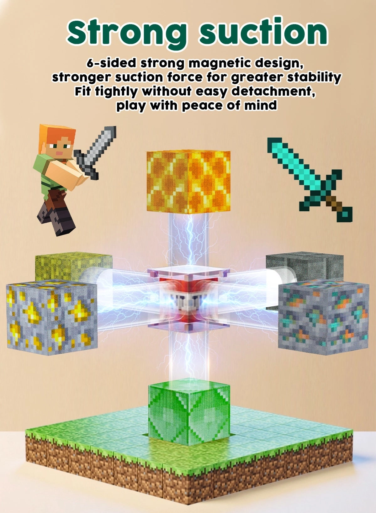 Build Mine Magnet World - 148 pcs