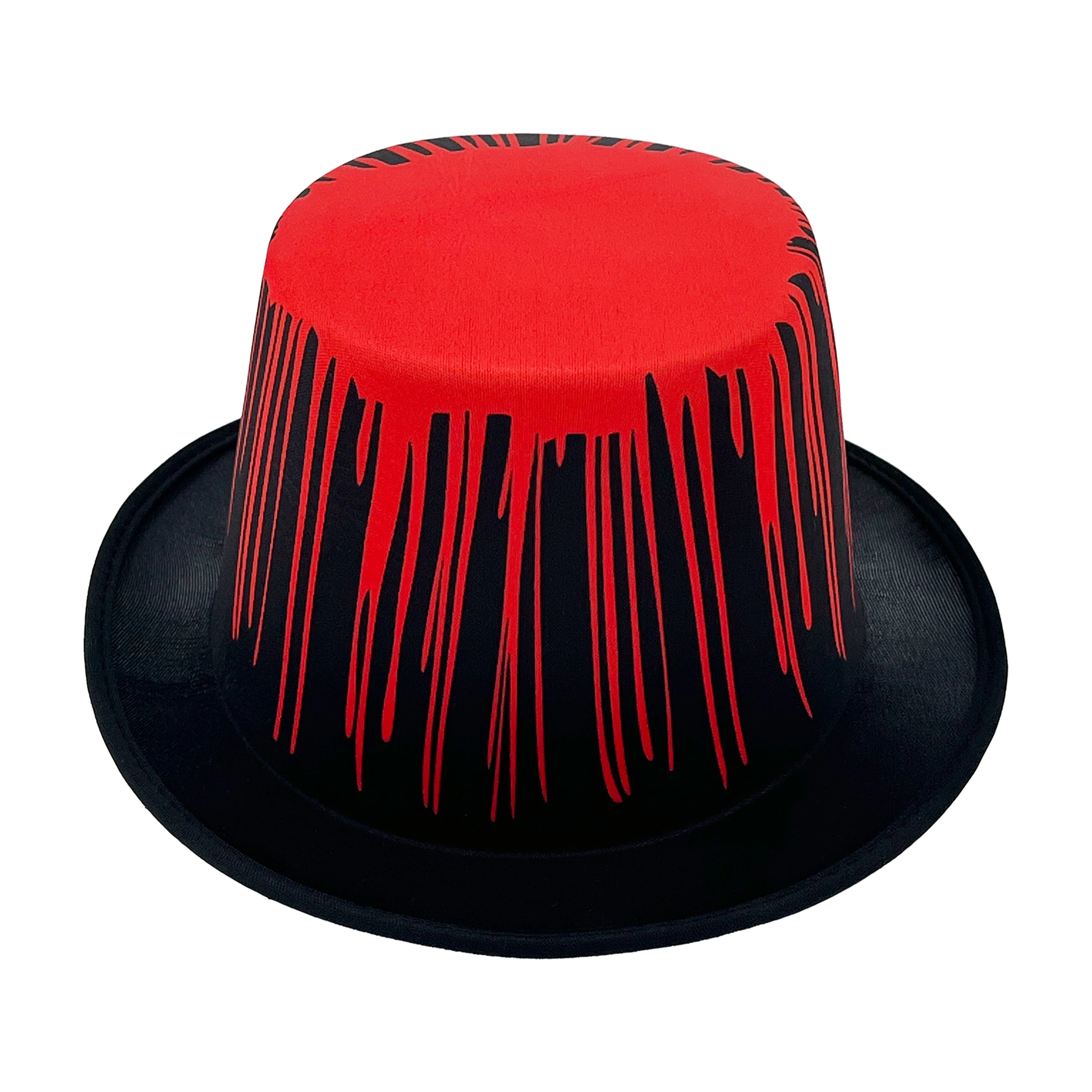 Party Zone Scary Top Hat - Red/Black