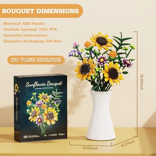 Sunflowers Bouquet Building Set (F-C10259)