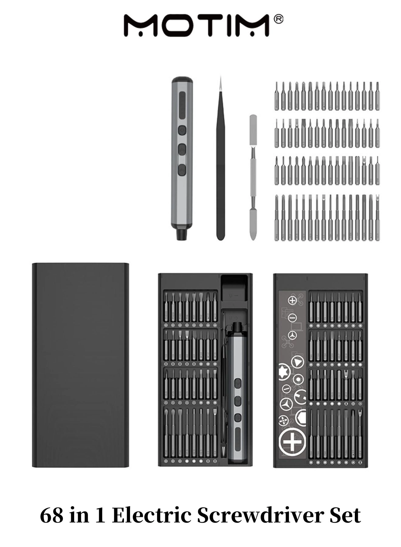 MOTIM Electric Screwdriver Set - 68 in 1