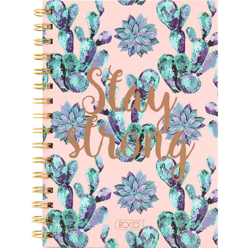 Notebook 19 X 26 cm Spiral - Grid 100 Sheets