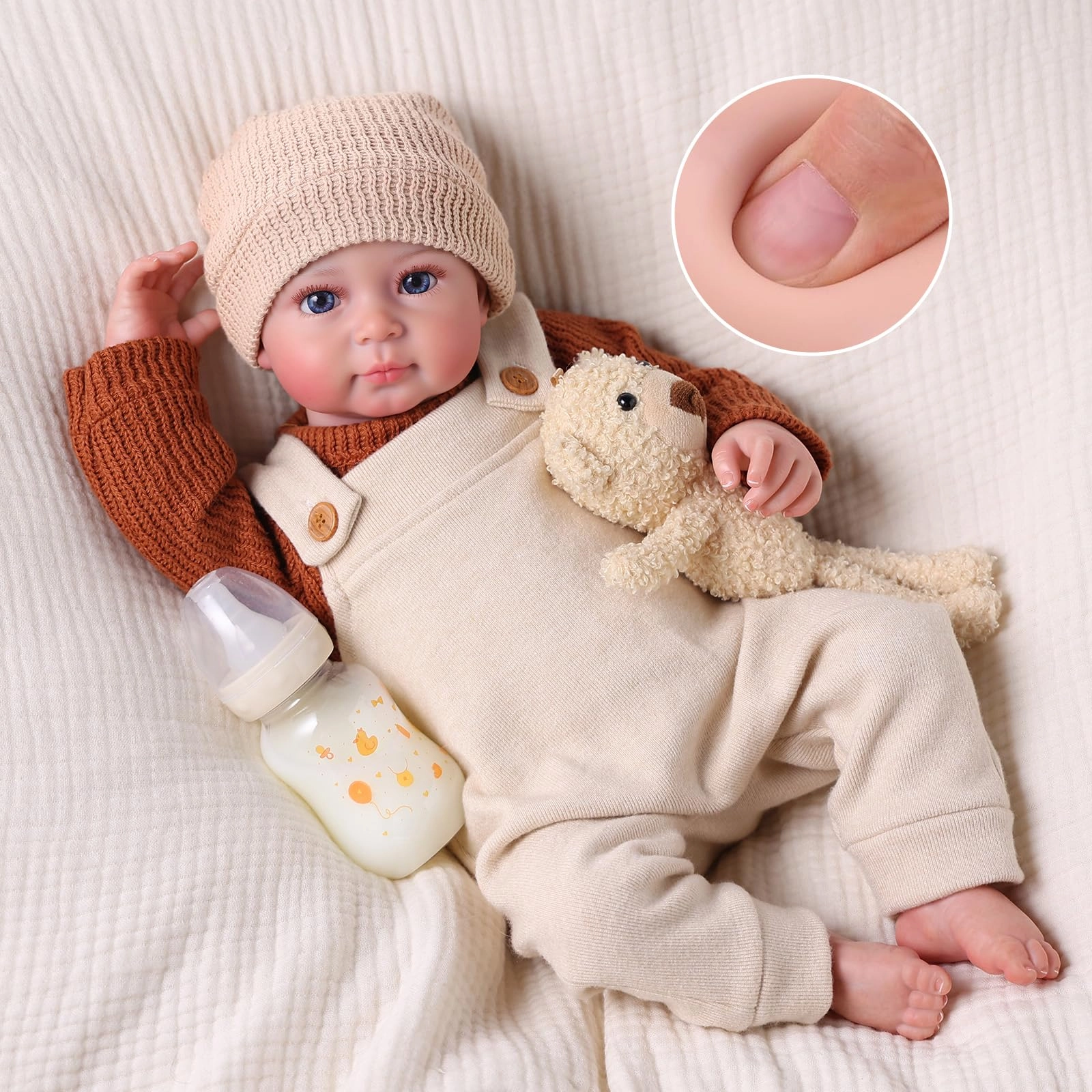 BABESIDE Lifelike Reborn Doll - LTRB001SNWA-TC2 Vinyl Ages 3+