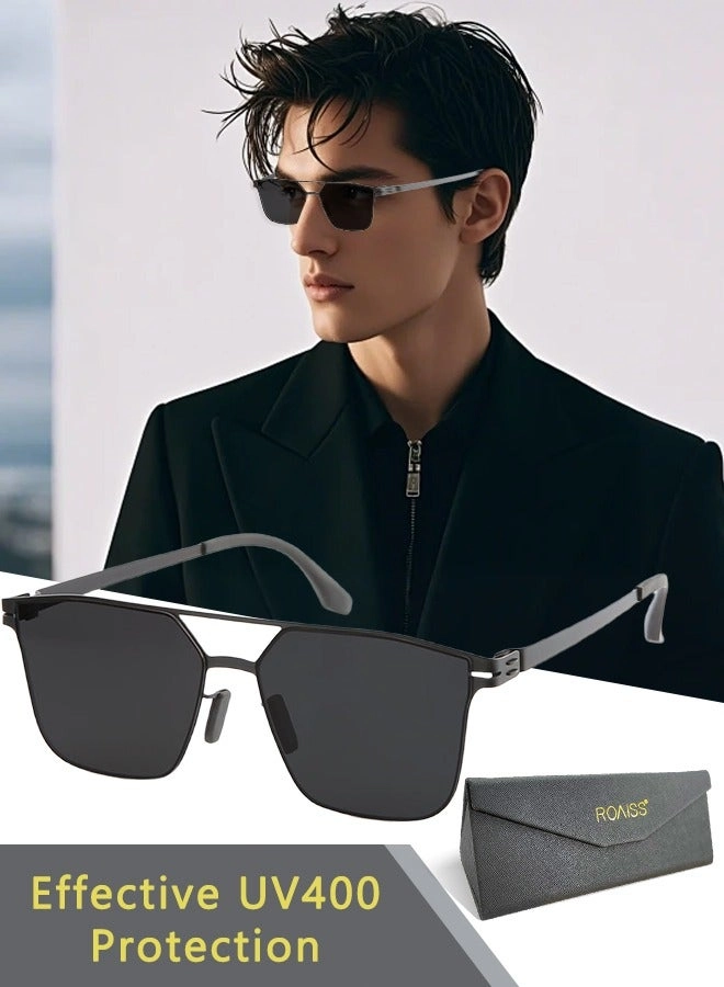 Square Sunglasses - 56 mm Black