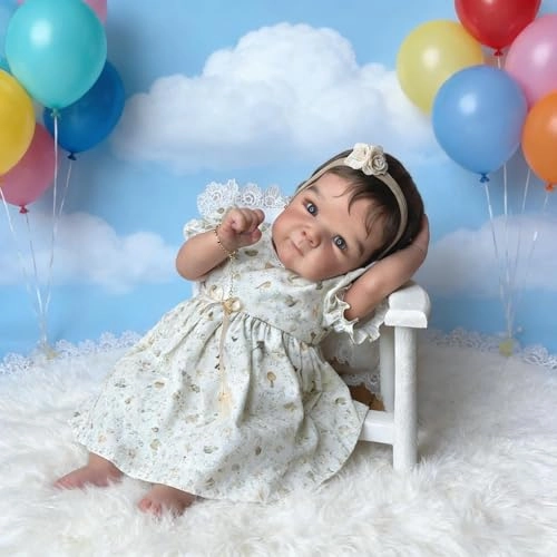 Reborn Baby Doll - 18 Inch Cloth body hand-rooted hair Ages 3+